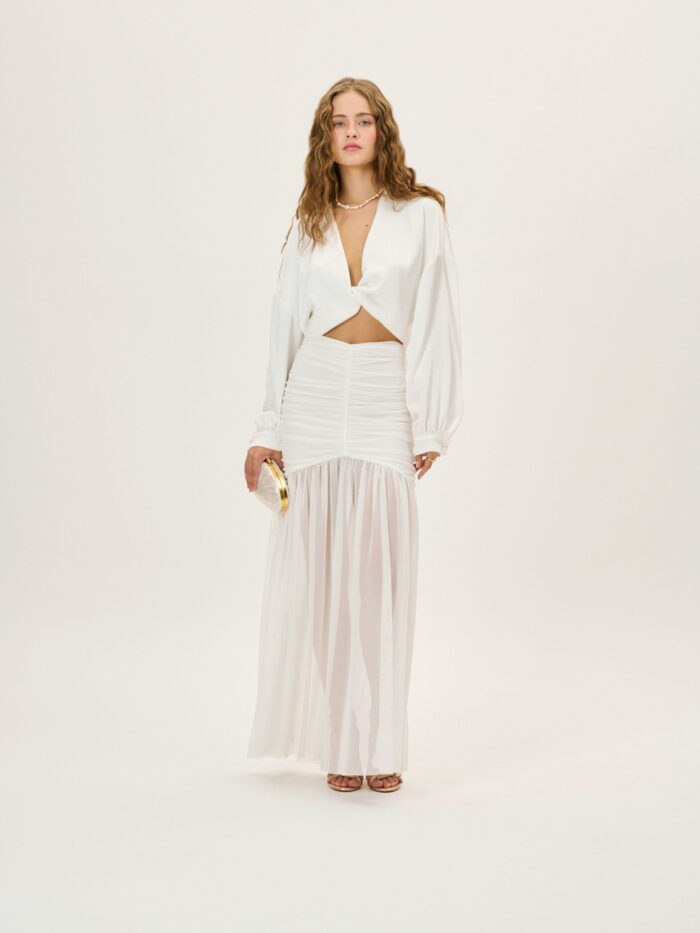 NERIMA OFF-WHITE SKIRT - Image 1