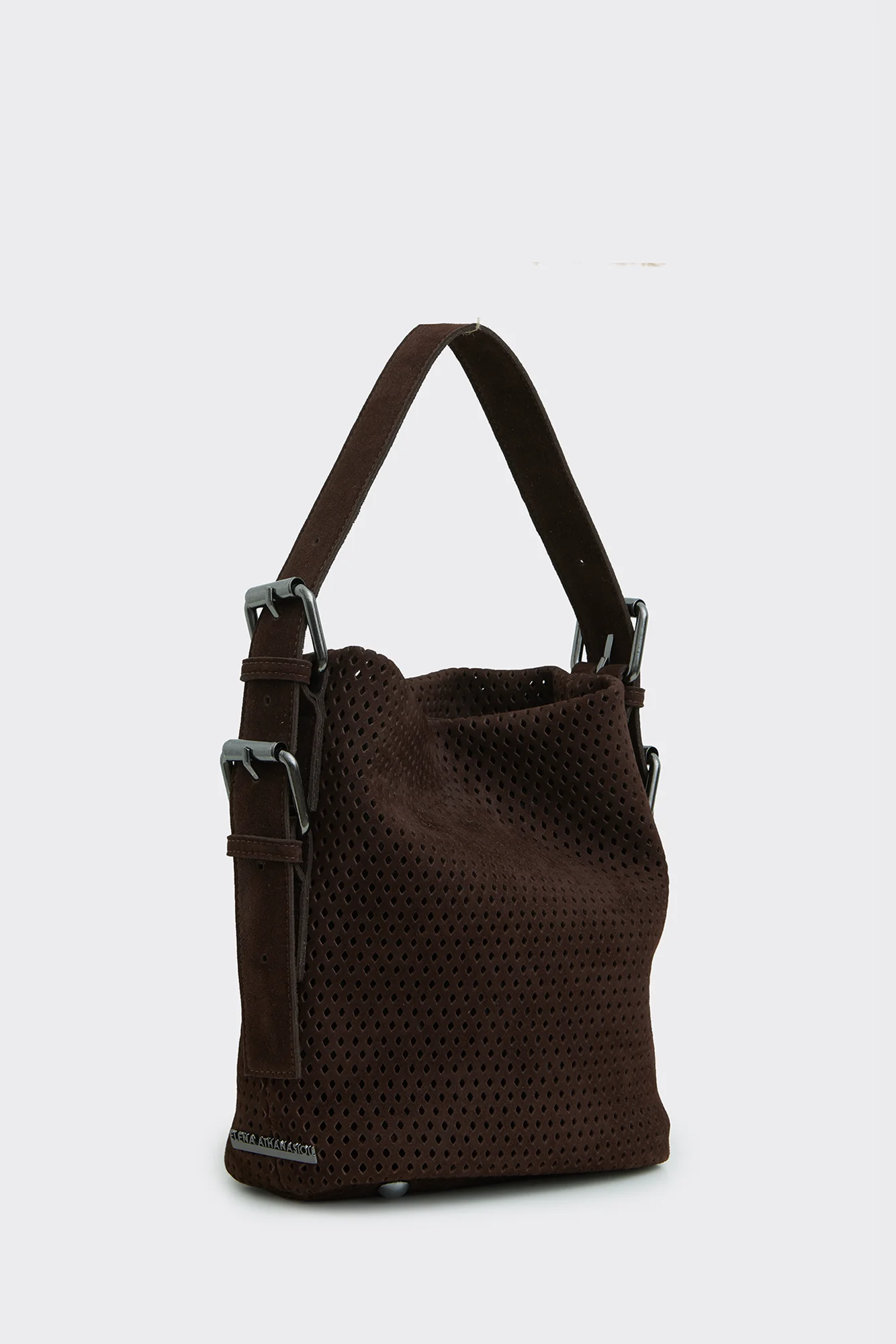 Net-Day-to-Evening-BrownS DAY TO EVENING NET PLANET SUEDE ΤΣΑΝΤΑ ΩΜΟΥ ΚΑΦΕ SMALL - Image 1