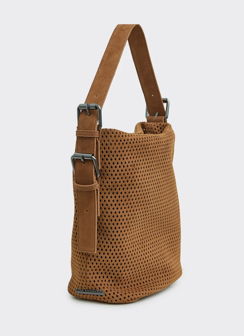 frontdtec DAY TO EVENING NET PLANET SUEDE ΤΣΑΝΤΑ ΩΜΟΥ ΤΑΜΠΑ LARGE - Image 1