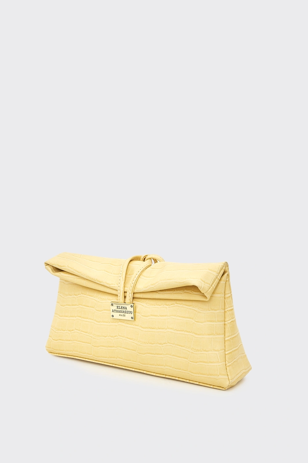 new-lunch-pastel-3 LUNCHBAG DOWNTOWN CROCO ΤΣΑΝΤΑ ΕΞΟΔΟΥ BUTTER YELLOW - Image 1